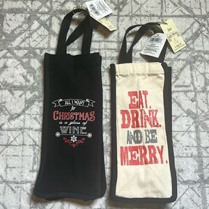 Bottle bags Christmas wine bags